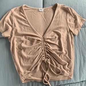 garage ruched front tshirt